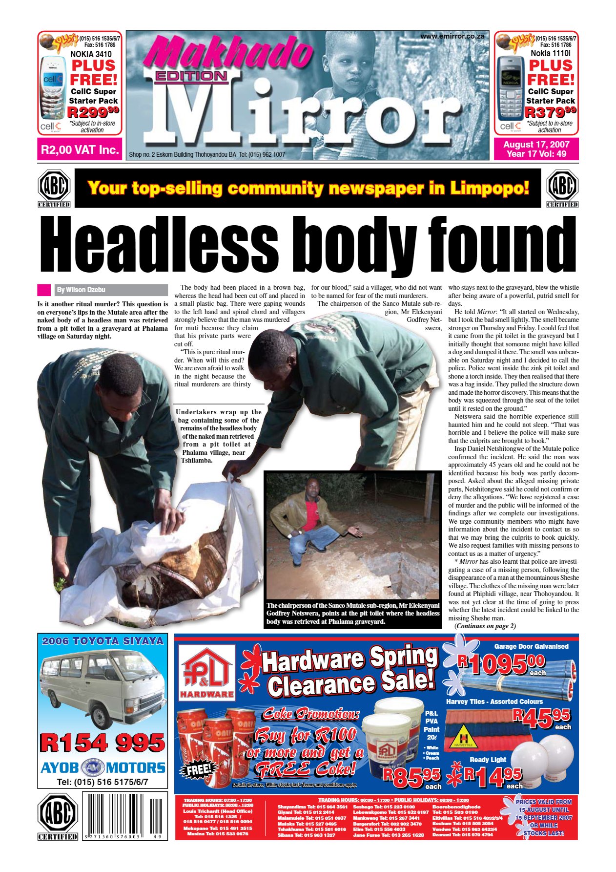 Limpopo Mirror 17 Aug 2007