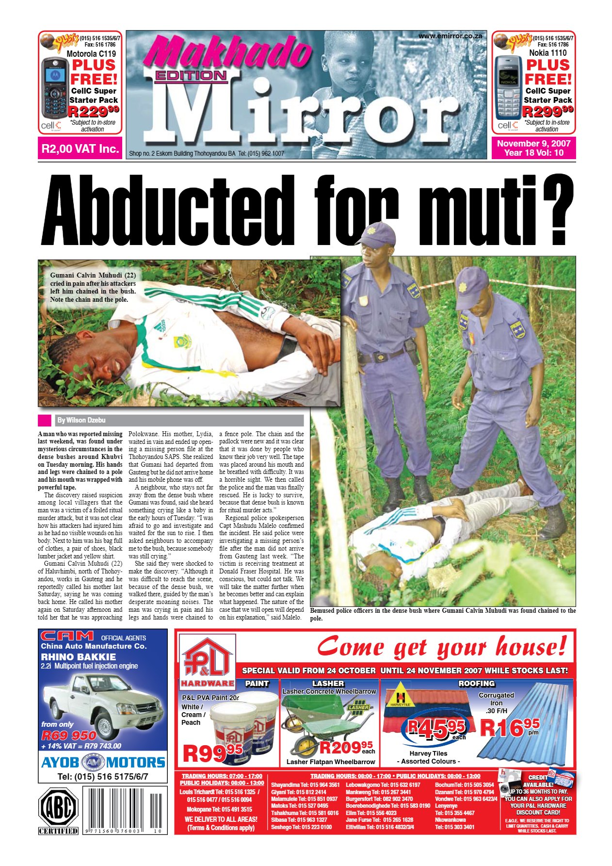 Limpopo Mirror 9 Nov 2007