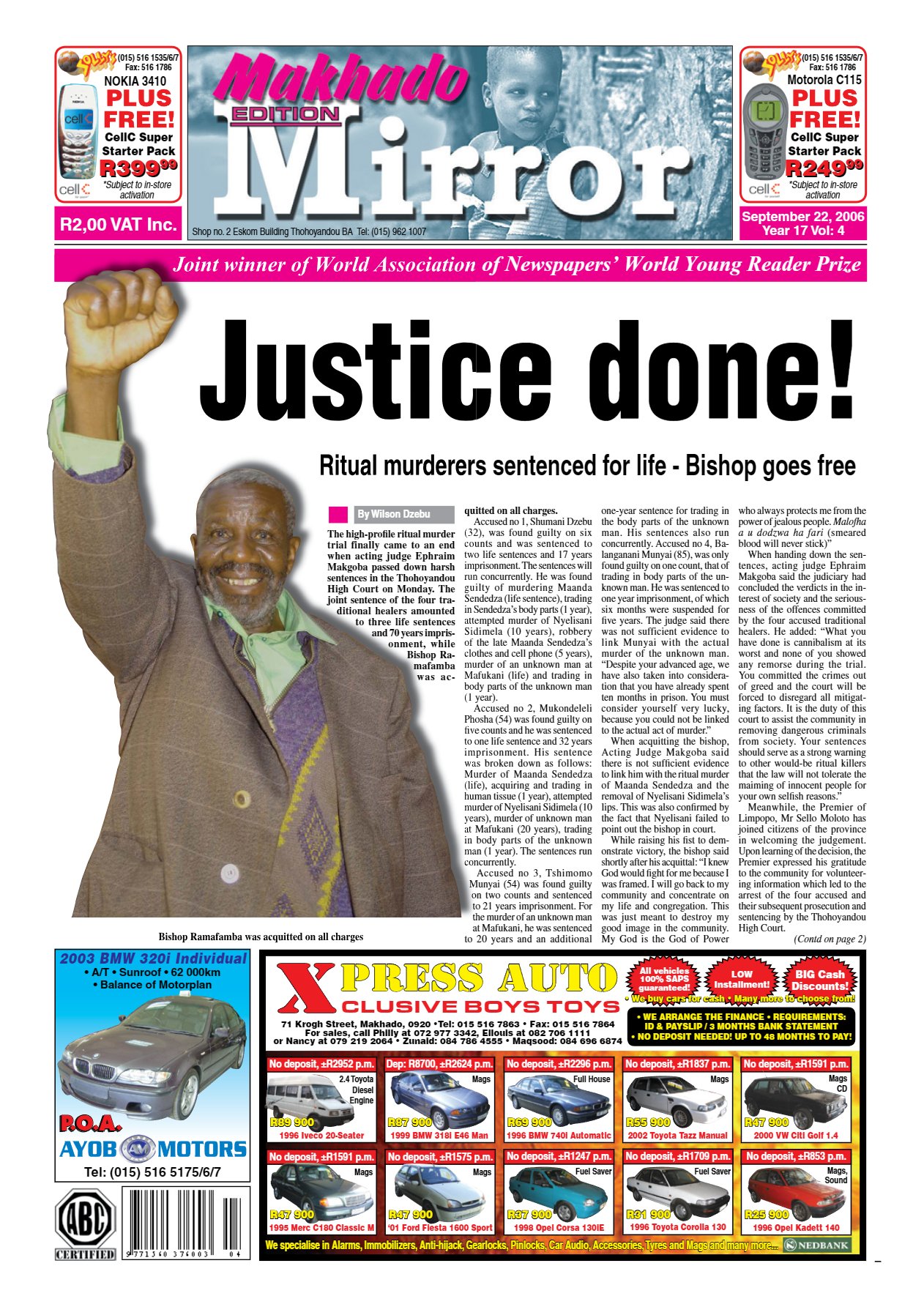 Limpopo Mirror 22 Sept 2006