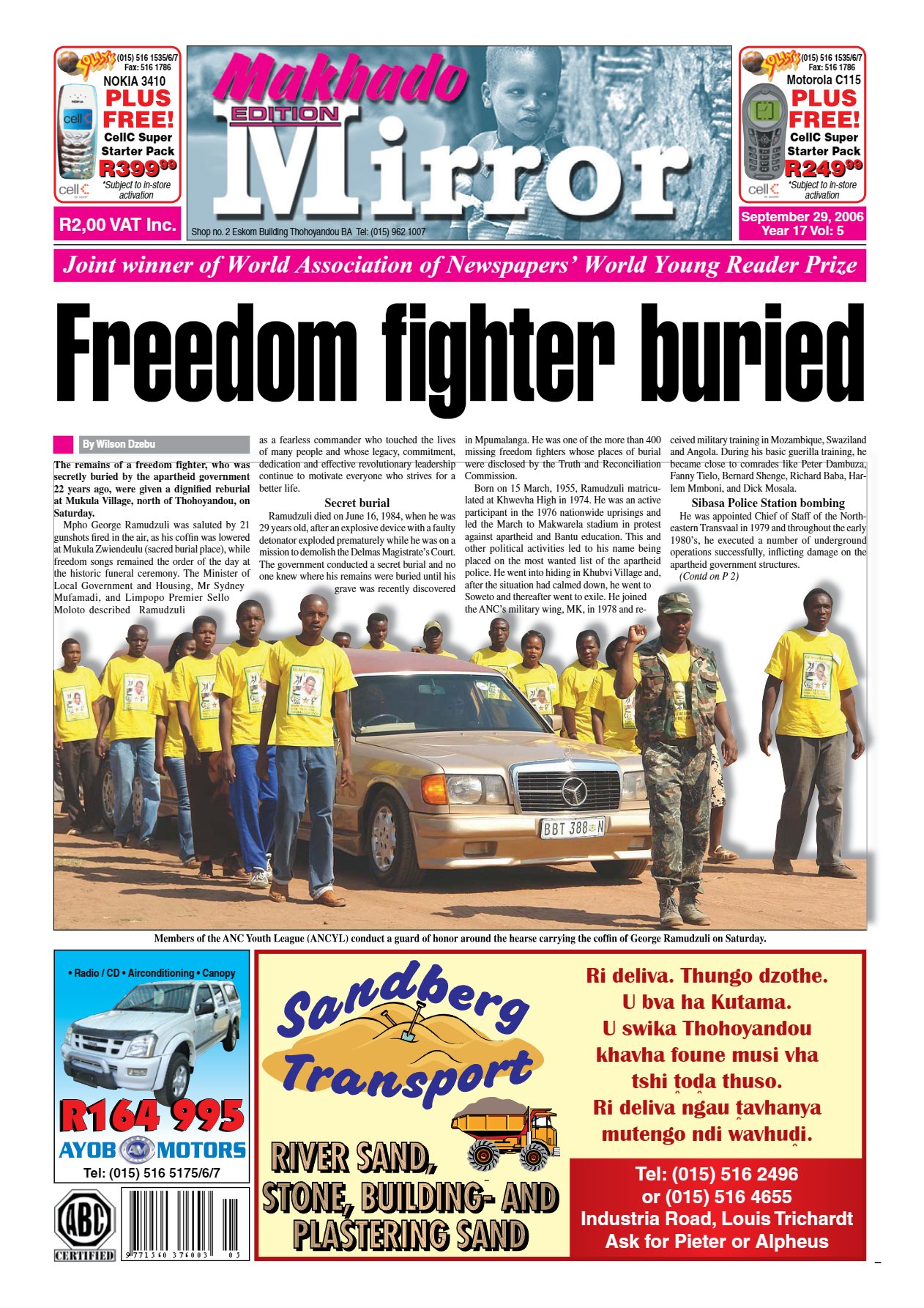 Limpopo Mirror 29 Sept 2006