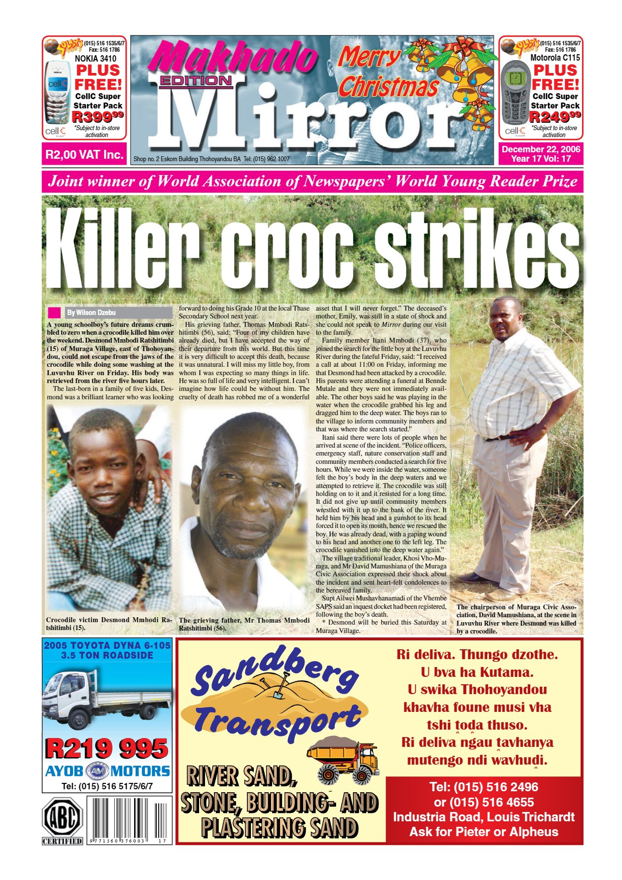 Limpopo Mirror 22 Dec 2006